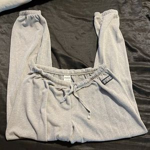 PINK grey sweatpants